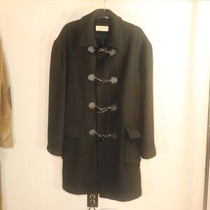 Michael Kors Wool Blend Peacoat Duffle Coat Medium